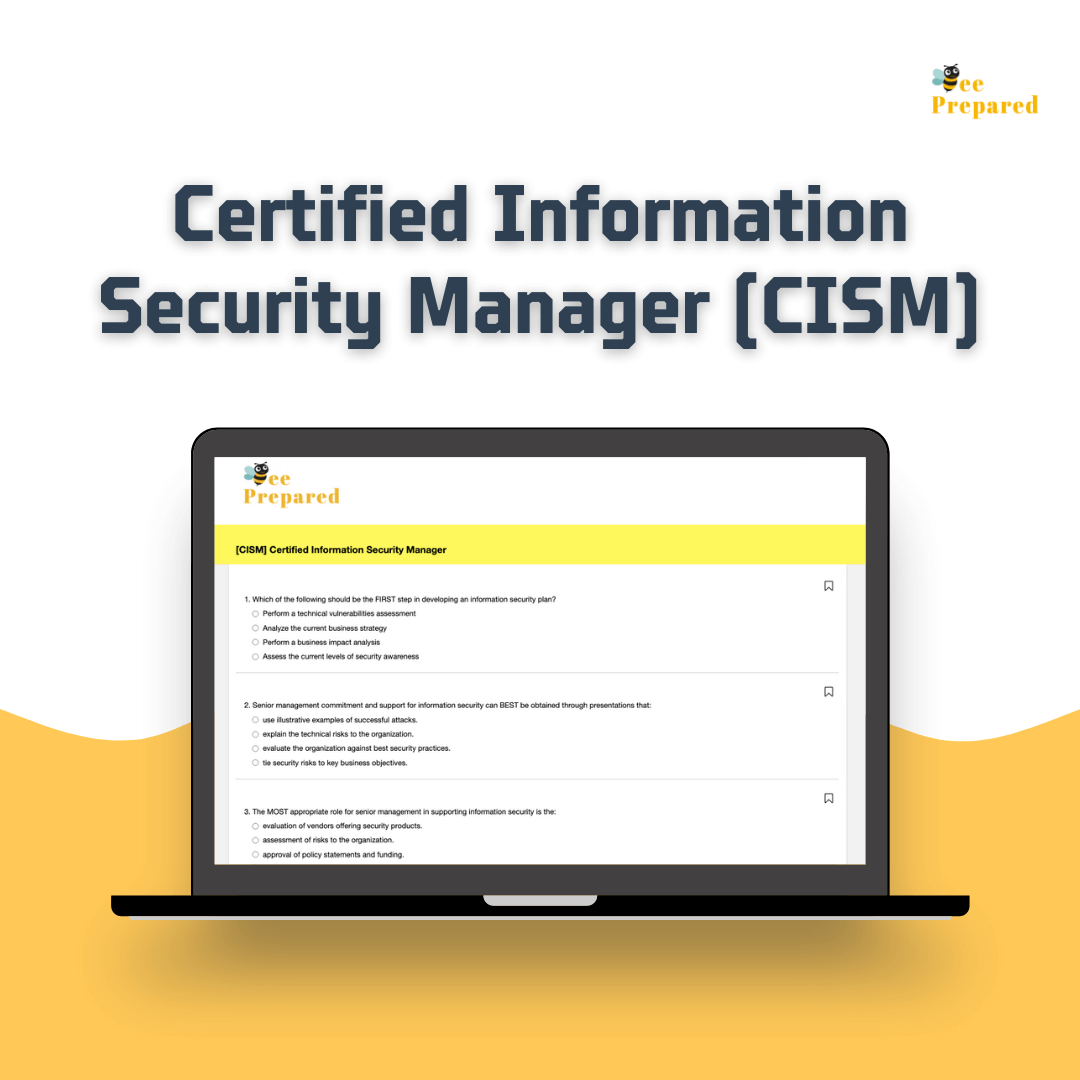 You are currently viewing ISACA’s Certified Information Security Manager (CISM)免費試題